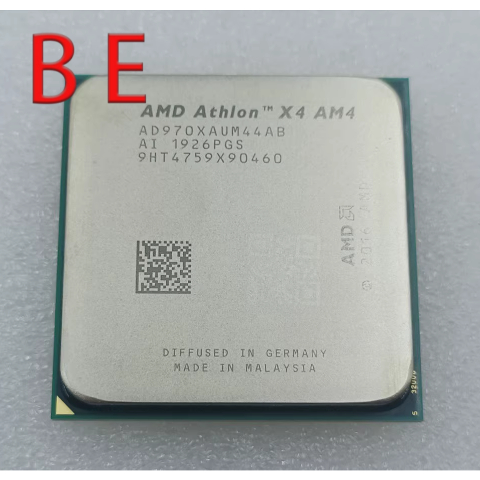 Athlon X4 970 AM4 CPU โปรเซสเซอร์ Quad Core 3.8GHz 65W สําหรับ A320, B350,X370 Pre-owned Desktop CPU