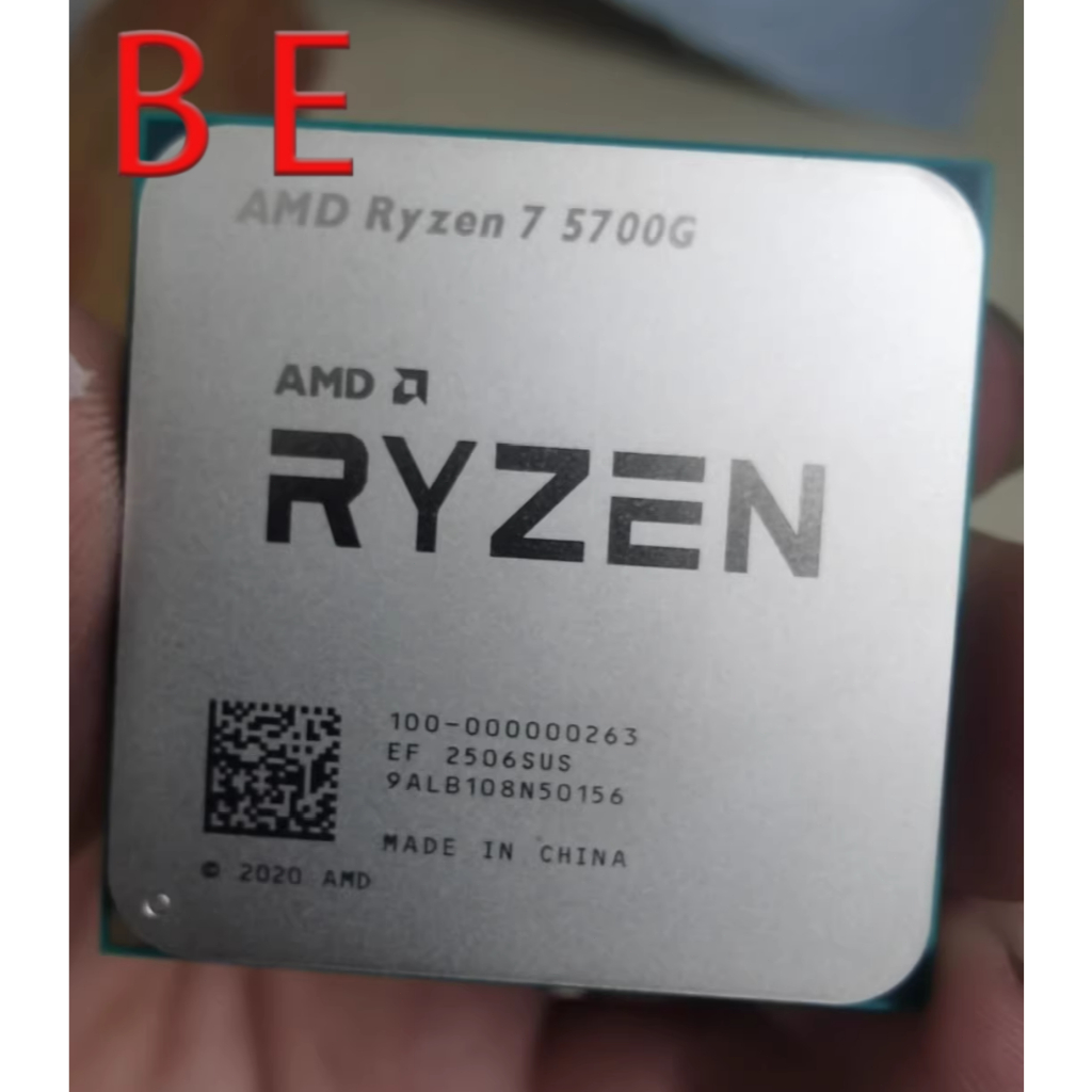 Ryzen 7 5700G AM4 CPU โปรเซสเซอร์ R7 5700G 8 Core 3.8 GHz 16 thr 65W 16MB Pre-owned Desktop CPU