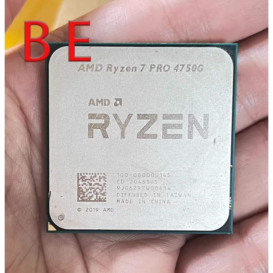 Ryzen 7 PRO 4750G AM4 โปรเซสเซอร์ CPU R7 PRO 4750G 8Core 3.6GHz 65W Pre-owned Desktop CPU