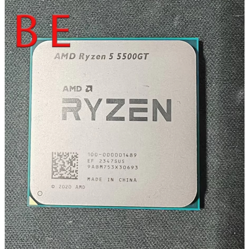 Ryzen 5 5500GT AM4 โปรเซสเซอร์ CPU R5 5500GT 3.60GHz 6-core 12-thread 65W Pre-owned Desktop CPU