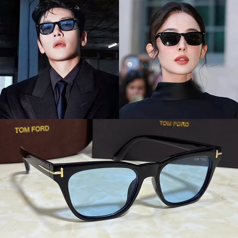 แว่นกันแดดคุณภาพสูง กันUV ทรงกรอบคิ้ว ในสไตล์ตะวันตก