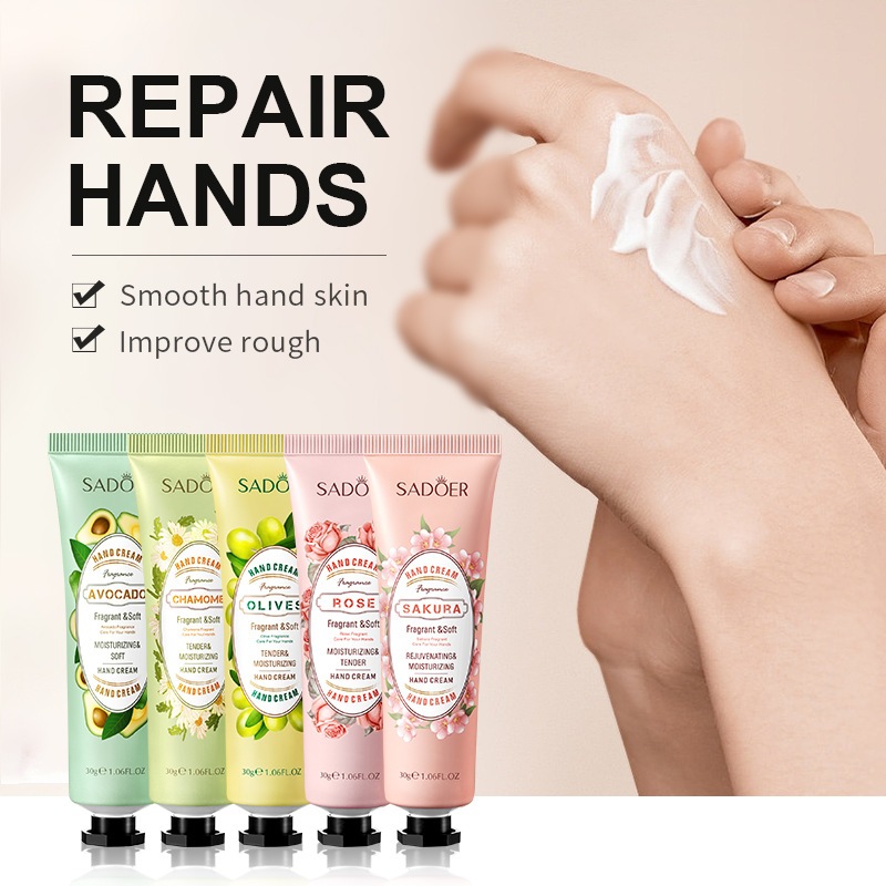 Sakura Hand Cream Moisturizing ​บํารุงผิวให ้ กระจ ่ างใส ​ครีมทามือให ้ ความสดชื ่ น ดูแลผิวฤดูหนาว