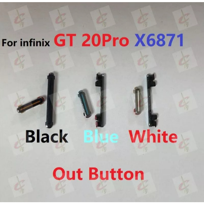 เฟล็กซ์ปุ่มปรับระดับเสียงสวิตช์ไฟสําหรับ Infinix GT 20 Pro X6871