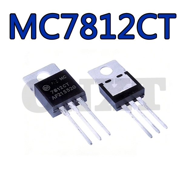 2 ~ 5PCS 7812CT 7812 TO-220 MC7812CT 1A 12V เครื่องปรับแรงดันไฟฟ้าสามปลายใหม่เอี่ยม