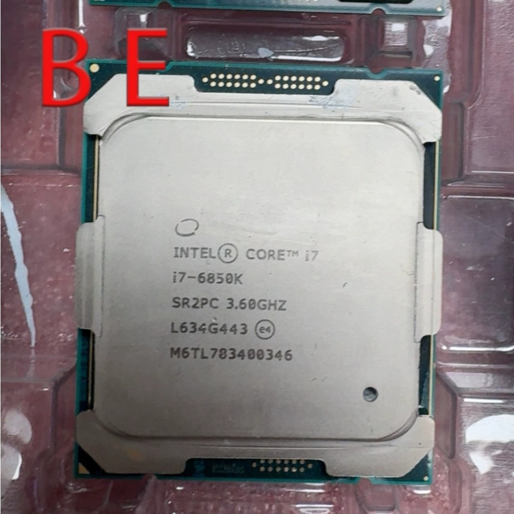 Core i7-6850K LGA2011-3 โปรเซสเซอร์ CPU SR2PC 3.6GHz 6-Core 140W Pre-owned Server CPU