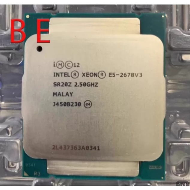 Xeon E5-2678 V3 LGA 2011-3 เซิร์ฟเวอร์ CPU โปรเซสเซอร์ 2.5GHz 12-Core SR20Z 120W Pre-owned Server CP