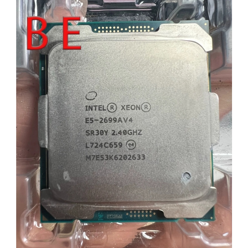 Xeon E5-2699A V4 LGA2011-3 โปรเซสเซอร์ CPU 22Core e5 2699AV4 2.40GHz 145W Pre-owned Server CPU