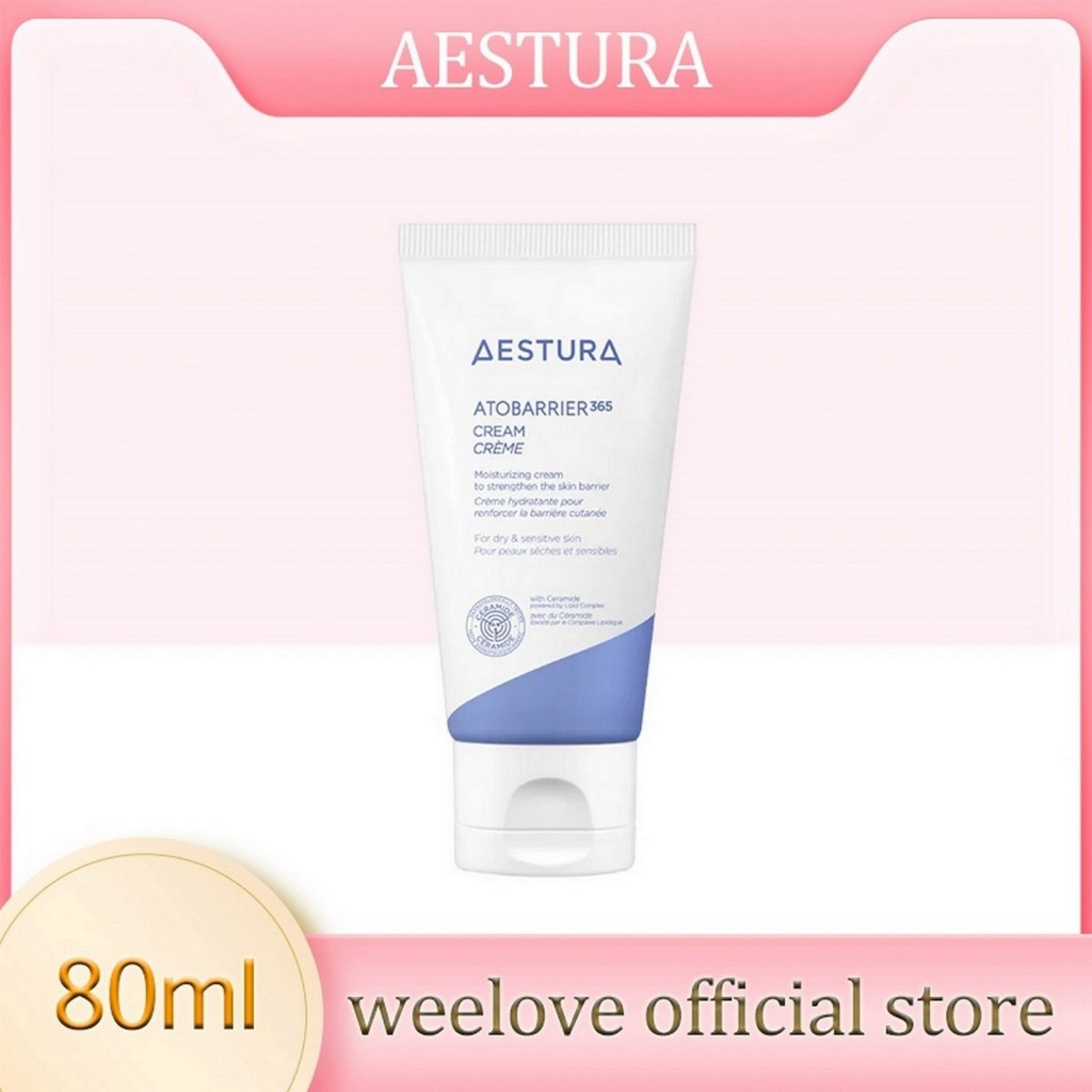 AESTURA Atobarrier365 Cream 80ml – ครีมบำรุงผิวหน้าเพื่อผิวแข็งแรงและชุ่มชื้น เอสทูร่า อะโทแบริเออร์365 ครีม ผลิตภัณฑ์บำรุงผิวหน้า