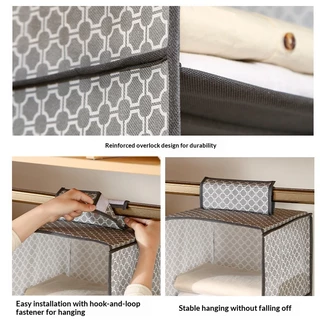 [สต๊อกพร้อม] COZYHOME กระเป๋าเก็บตู้เสื้อผ้าหลายชั้นห้องนอนแขวนกล่องเก็บเสื้อผ้าแบบพับได้