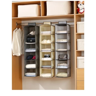[สต๊อกพร้อม] COZYHOME กระเป๋าเก็บตู้เสื้อผ้าหลายชั้นห้องนอนแขวนกล่องเก็บเสื้อผ้าแบบพับได้