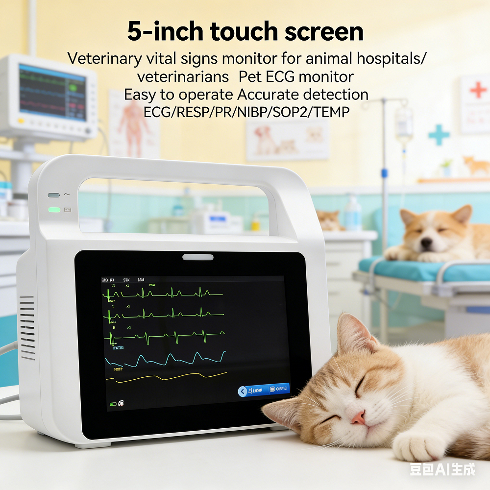 แมวสุนัข Biological Explanation Monitor Veterinary ECG Monitor สัตว์เลี้ยงโรงพยาบาลเฉพาะ Multi-Param