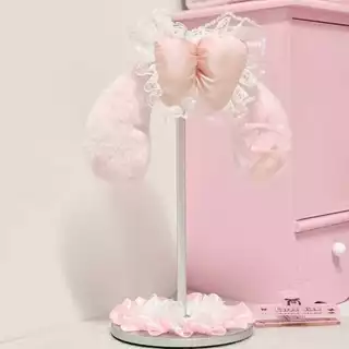 ขาตั้งหูฟัง เด็กผู้หญิง สีชมพู ที่แขวนหูฟัง ห้องเล่นเกม ที่เก็บของ คอมพิวเตอร์ ที่เก็บของตั้งโต๊ะ