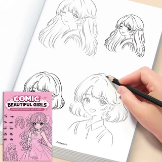 การ์ตูนสาวสวยภาพวาดบทช่วยสอนสายร่างคัดลอกสามเณรศูนย์เบื้องต้นเบื้องต้นสองมิติอะนิเมะตัวละครมือ-สี