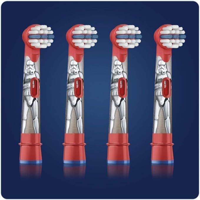 สําหรับหัวเปลี่ยนแปรงสีฟันไฟฟ้าสําหรับเด็ก Oral B Cartoon Star Wars (กล่องละ 4 กล่อง)