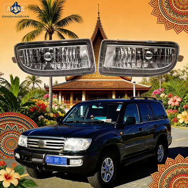 ไฟตัดหมอกฮาโลเจนเหมาะสําหรับ Toyota Land Cruiser HDJ100 UZJ100 HZJ105 FZJ100 FZJ105 1998-2007
