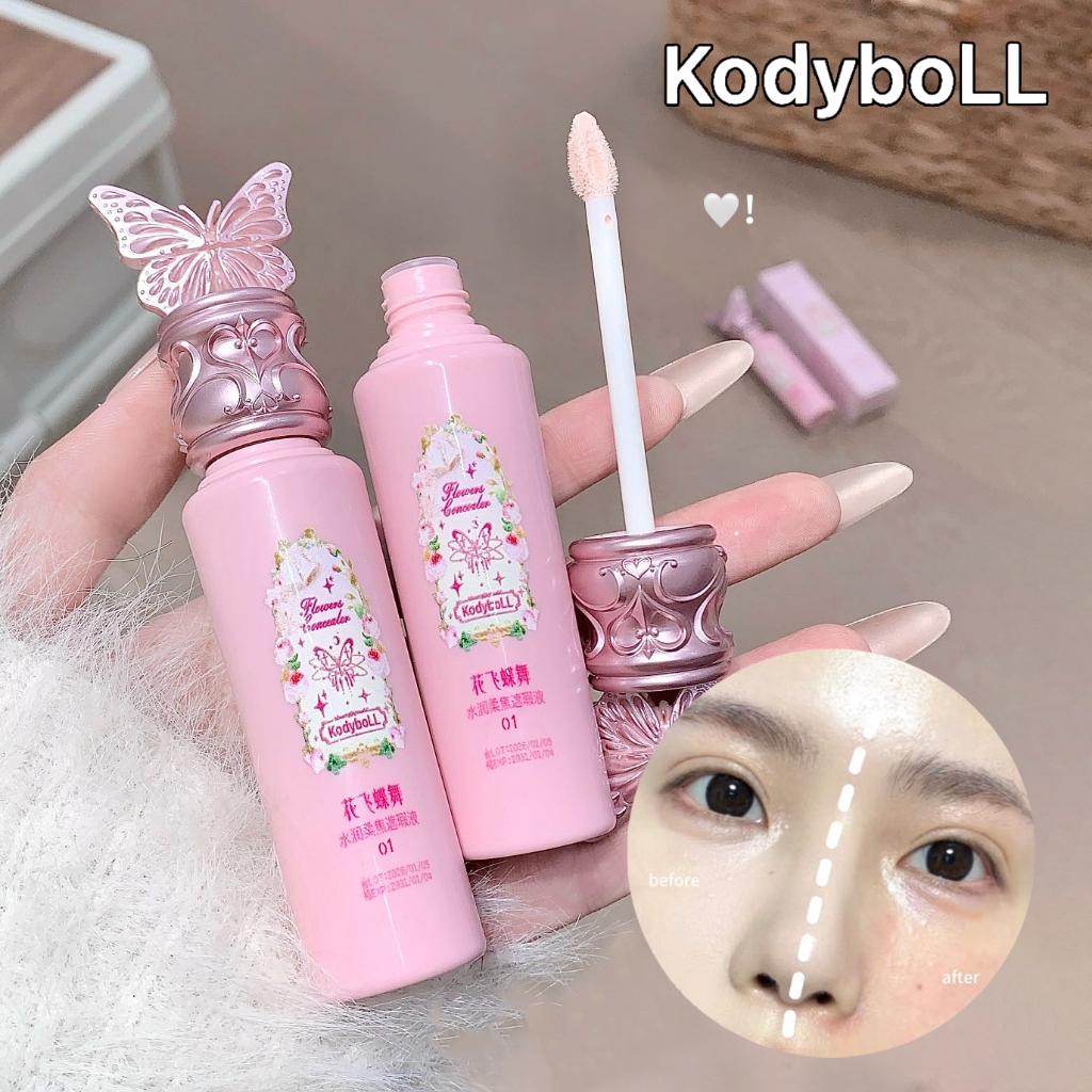 KodyboLL Liquid Concealer 5g - Moisturizing & Smooth Texture, Long-Lasting Coverage for Acne Marks & Dark Circles, Natural Brightening for Flawless Base Makeup K33