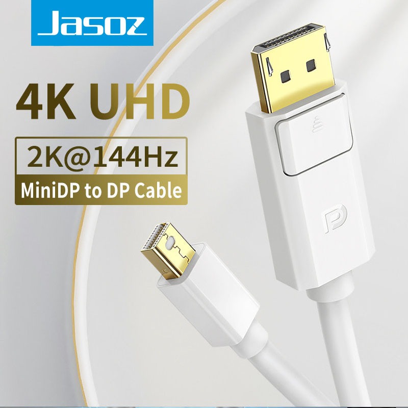 Jasoz Mini DP Cable Display Port 1.2 to DP Interface Gold Plated Cable 4K Adapter Audio TV