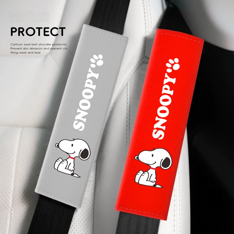 อุปกรณ์ป้องกันไหล่เข็มขัดนิรภัยในรถยนต์ 2 ชิ้น, อุปกรณ์ป้องกันที่หุ้มเข็มขัดนิรภัย, อุปกรณ์ตกแต่งรถยนต์แบบนุ่มน่ารัก