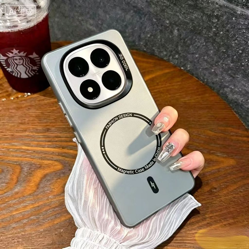 สําหรับXiaomi 15T 15 14T Pro POCO F8 Pro F8 Ultra X7 5GกรณีXiaomi Redmi Note 15 14 Pro Plus 5G 13T Pro Mi 12T Proโทรศัพท์มือถือกรณีMatteอะคริลิคแม่เหล็กเลนส์ป้องกัน