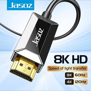Jasoz HDMI Fiber Optic Cable 8K 60Hz HDMI 48Gbps Industrial-Grade HDMI Cable For Computer/Laptop/TV