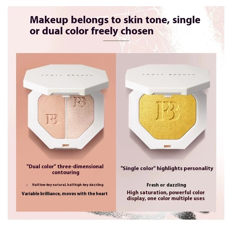 FentY beauty Monochromatic highlight powder compact