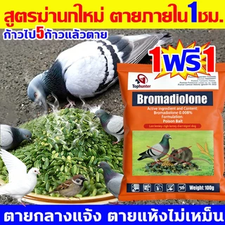 💥1แถม1💥ยาเบื่อนกพิราบ กำจัดพิราบและนกทุกชนิด ยาฆ่านก ทำลายอวัยวะภายในตายใน1ชม. แห้งเร็วและไม่มีกลิ่น ยากำจัดนกพิราบ