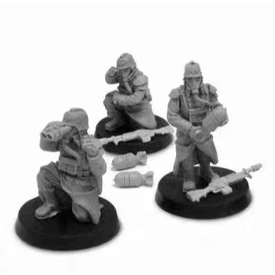 เรซิ่นสีขาวรุ่น H070 Artillery Group Clegg Death Army V9W2