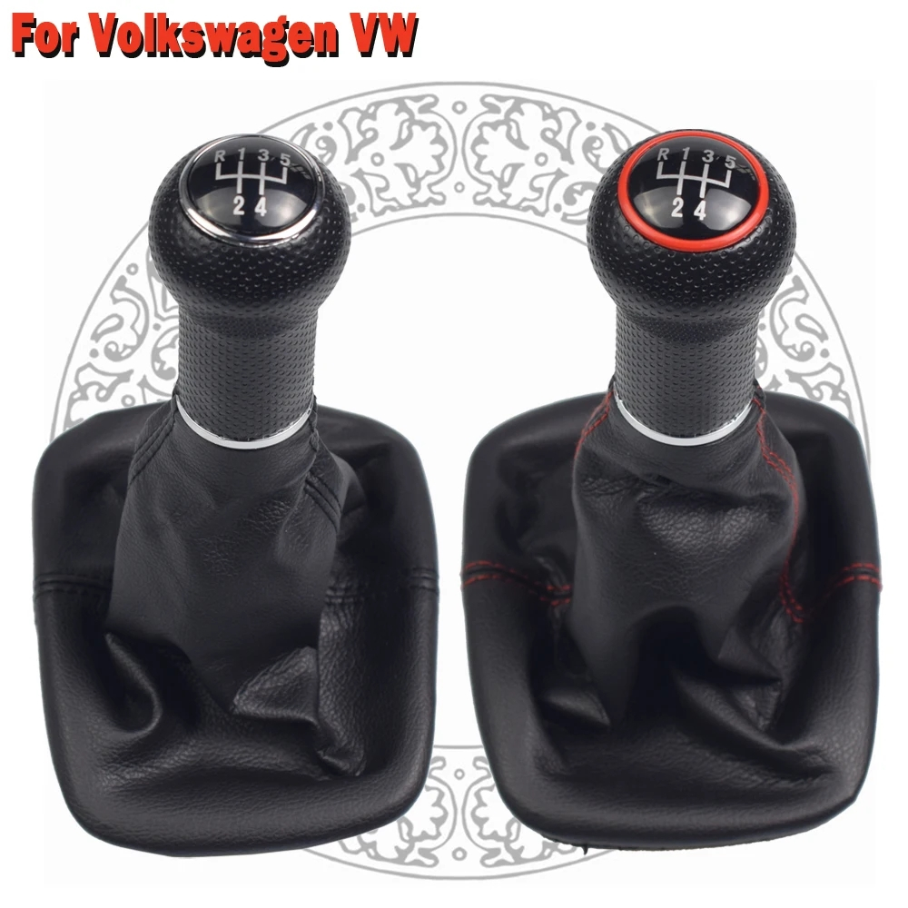สําหรับ Volkswagen VW Golf 2 3 4 Cabrio Polo 6N1 6N2 Passat 35i รถ 5 เกียร์ Shift Knob Lever Gaiter 