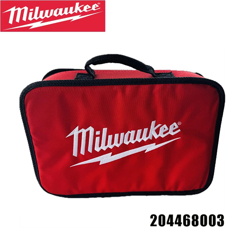 Milwaukee 204468003 กระเป๋าเครื่องมือ ไนลอนทนทานกระเป๋าเครื่องมือขนาดเล็กพร้อมกระเป๋าตาข่ายภายในและสายรัดที่ปลอดภัยสําหรับการจัดเก็บเครื่องมือมื