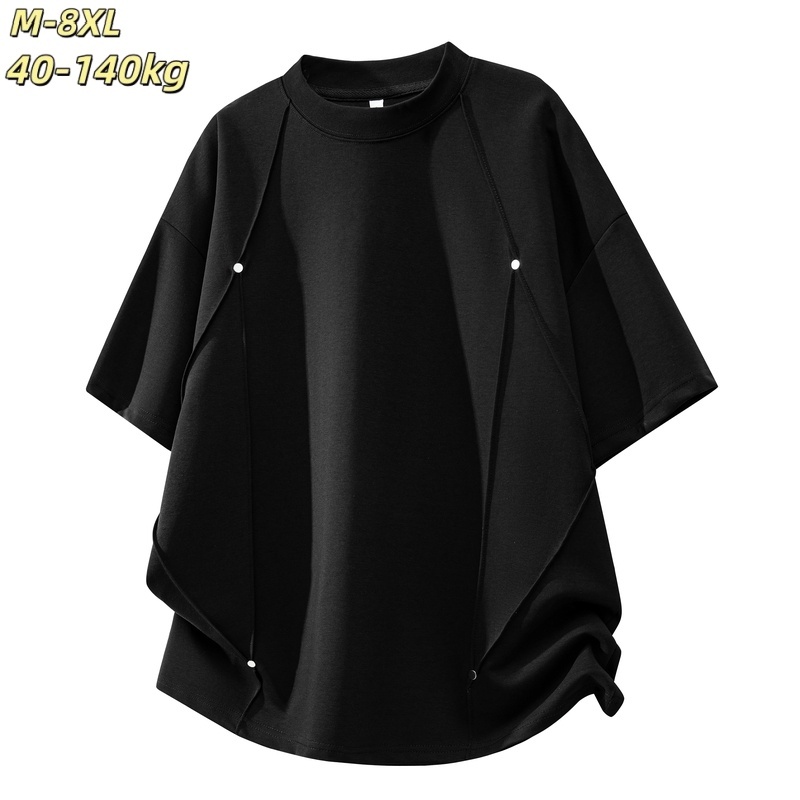 เสื้อยืดแขนสั้นม-8เอ็กซ์ลาระบายนุ่มสบาย สำหรับฤดูร้อน