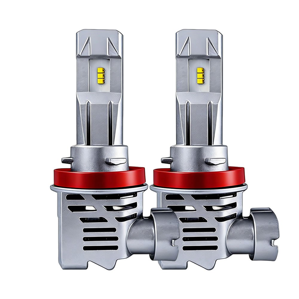【2 ชิ้น】ของแท้ zes chips no copy หลอดไฟหน้า LED M3 12V 55W H7 H11 9005 ไร้สาย ขนาดเล็ก 9006 H4