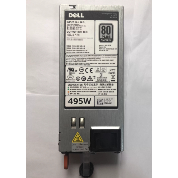 PSU สําหรับ Dell R720 R620 R520 R820 T620 server แหล่งจ่ายไฟ 495W 750W 1100W 3GHW3 N24MJ D495E-S0 F4