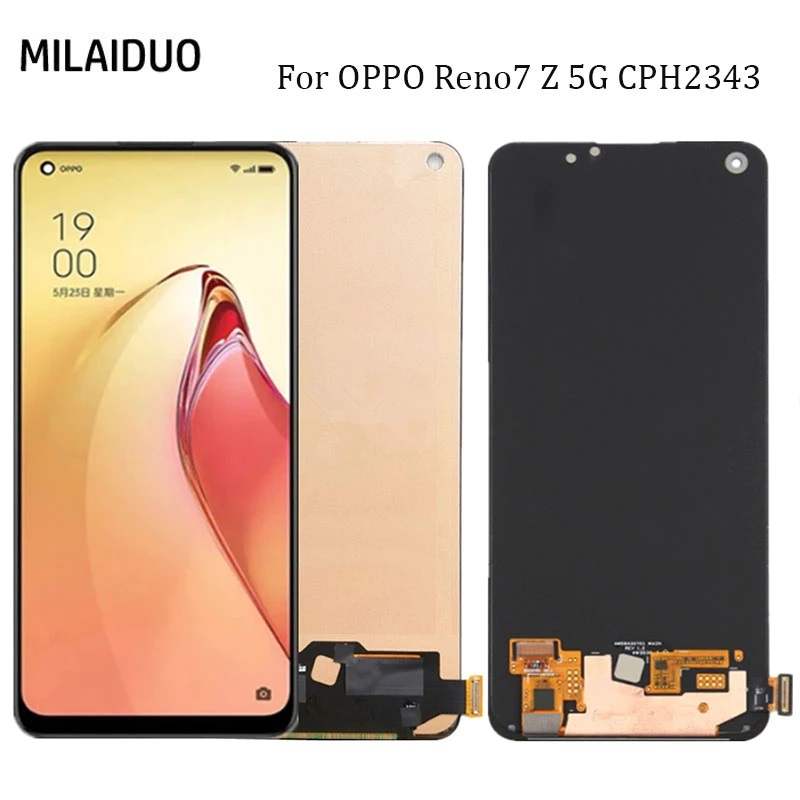 TFT สําหรับ OPPO Reno7 Z 5G CPH2343 จอแสดงผล LCD Touch Screen Assembly สําหรับ OPPO Reno 7Z LCD