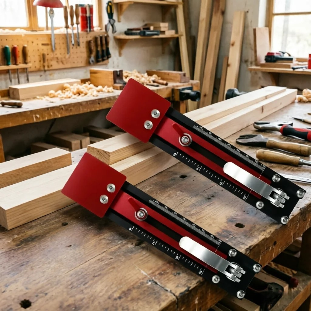 2PCS Professional Siding Gauge & Holder Kit - เครื่องมือกําจัดสําหรับ Hardie Board, Fiber Cement - L