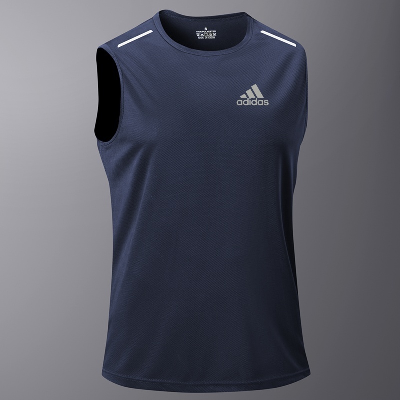 เสื้อกั๊กผู้ชายหลวม Breathable Quick-Drying เสื้อแขนกุดยืด 50KG-110KG เสื้อกั๊กขนาดใหญ่ฟิตเนสวิ่ง