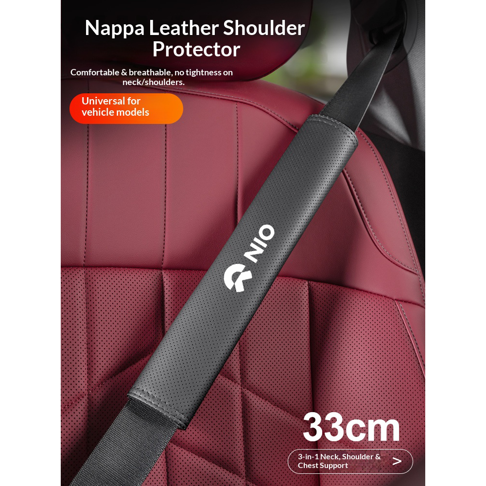 รถที่นั่งเข็มขัดนิรภัยเข็มขัดไหล่ Protector Pad สําหรับ NIO ET5 ES6 EC6 ES8 EC7 ET9 ET7 ES7 EVE EP9