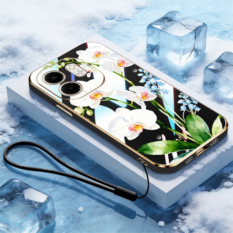 YBD สําหรับ infinix Smart 9 HD Hot 50i X6531 X6531B X6532 X6532C สีม่วงสดเคสโทรศัพท์ไฟฟ้า