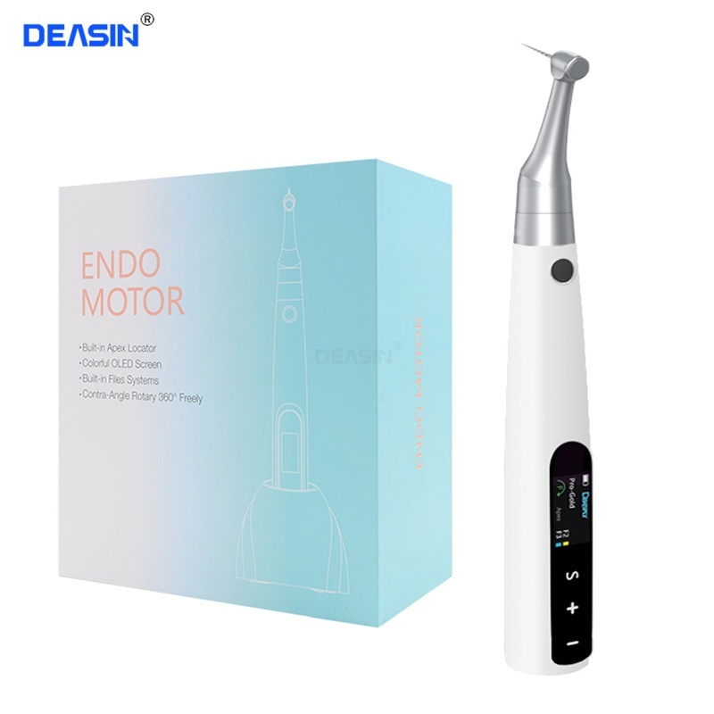 มอเตอร์ Endo ไร้สายทันตกรรมสําหรับ Endodontic โรตารี่รากเครื่องมือ cancal มอเตอร์ endo พร้อม apex locator
