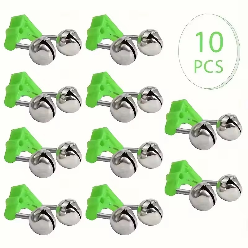 ขายดี 10 ชิ้น / เซต กระดิ่งเกลียวคู่ ตกปลากัด Al กลางแจ้ง กลางคืน ปลาคาร์พ คันเบ็ด T ใหม่
