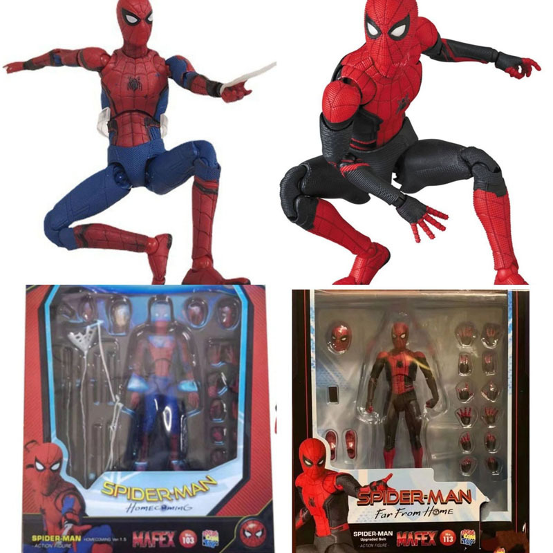 Mafex 103 Action Figure ของเล่น Superhero Homecoming Deluxe Edition Multi-อุปกรณ์เสริมรูปปั้นตุ๊กตาของขวัญสะสม
