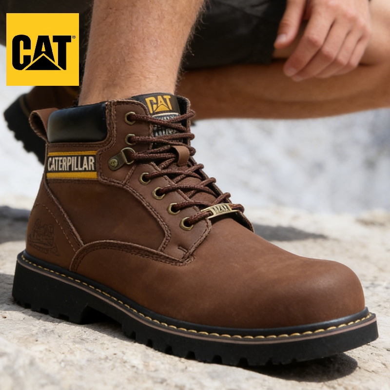 ผู้ชาย Steel Toe รองเท้าทํางานคุณภาพสูง Cowhide รองเท้านิรภัย