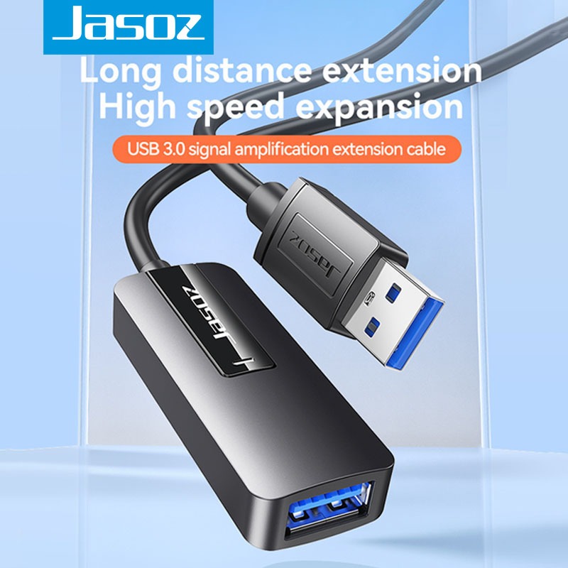 Jasoz USB 3.0 Extension Cable USB Male To USB Female Extender Repeater Cable 10m 15m 20m 25m 30m