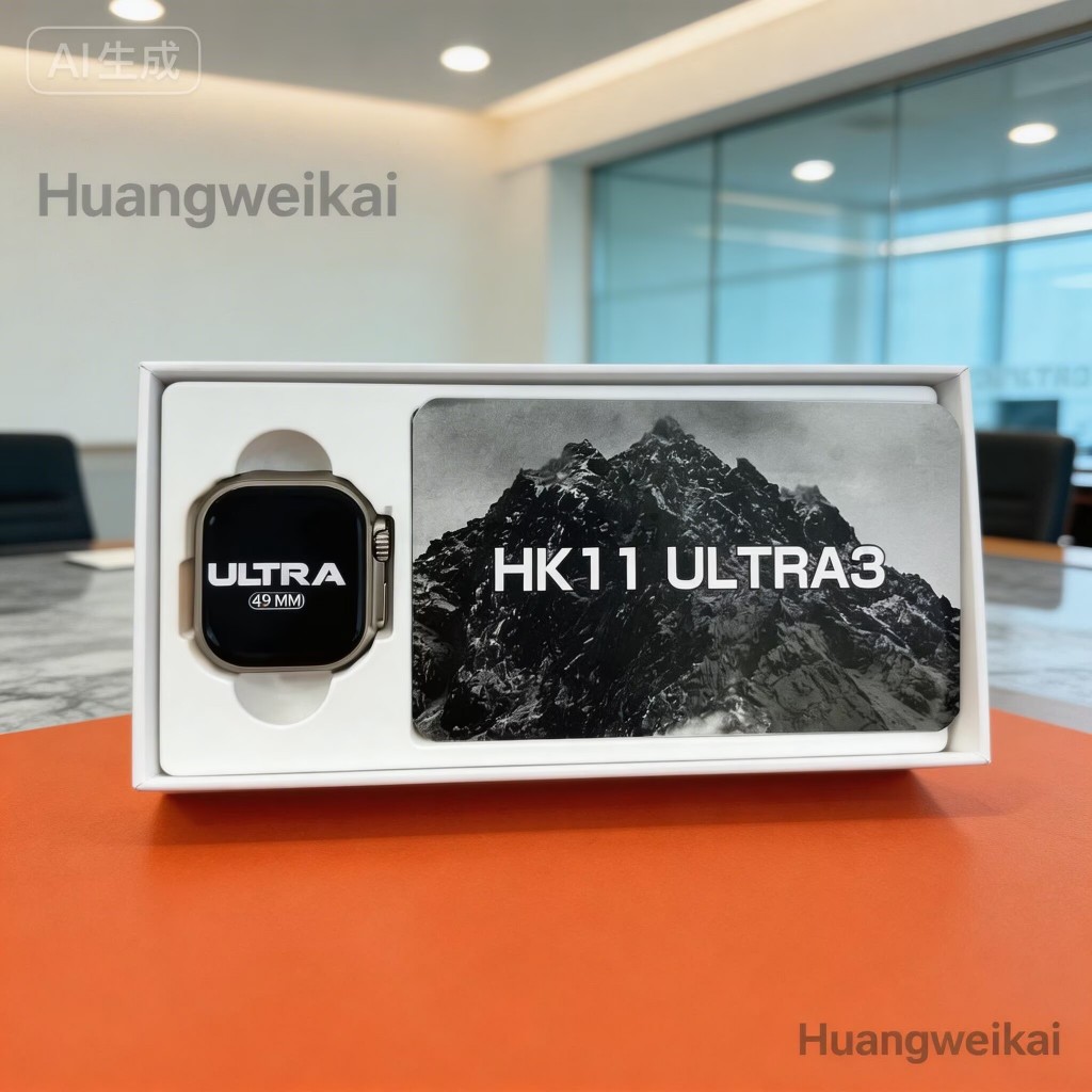 2026 AI สมาร์ทนาฬิกา HK11 ultra3 จริง AMOLED 49 มม.ไร้สายชาร์จ BT โทรชาย NFC 2025 Smartwatch 4GB ROM