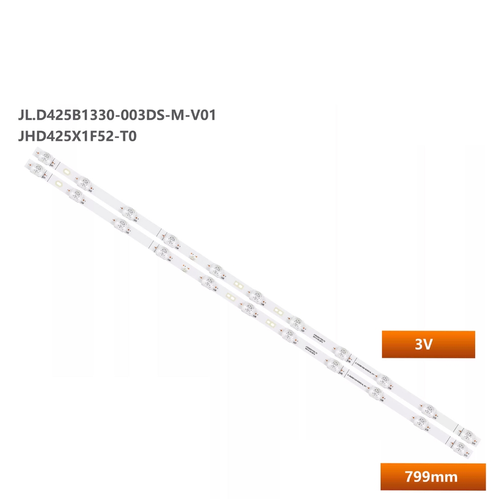 2 ชิ้น/เซ็ต LED backlight Strip สําหรับ Hisense 43A4000 LED Strip JHD425X1F52-T0 JL.D425B1330-003DS-