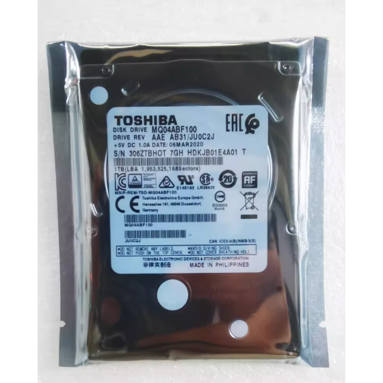 สําหรับ Toshiba MQ04ABF100 1TB 5400RPM SATA9 โน้ตบุ๊คฮาร์ดไดรฟ์แบบพกพา