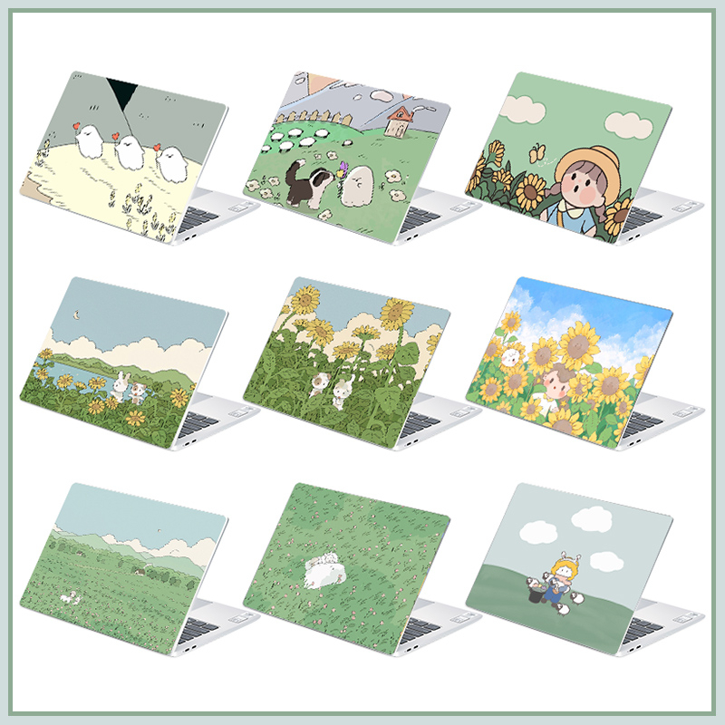 1PC DIY โน้ตบุ๊คคอมพิวเตอร์สติกเกอร์น่ารักการ์ตูน Art Decal 10-17 นิ้วแล็ปท็อปไวนิลฟิล์มสติกเกอร์ผิว