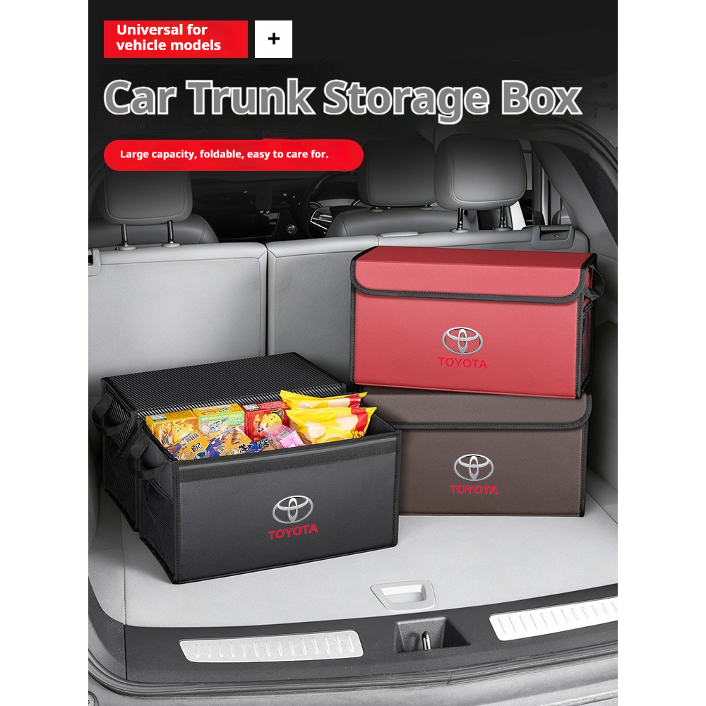 สําหรับ Toyota GR Sport Auris Camry Corolla C-HR Land Cruiser rav4 รถ Trunk กล่องเก็บของพับได้ขนาดใหญ่-ความจุจัดเก็บกระเป๋า
