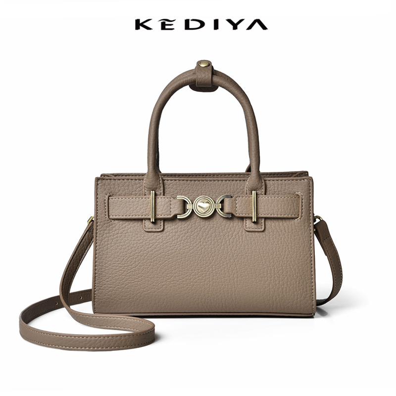 Pebbled Leather Handbag KEDIYA 2026 Fashion Work Commute Crossbody Bag & Shoulder Bag For Women