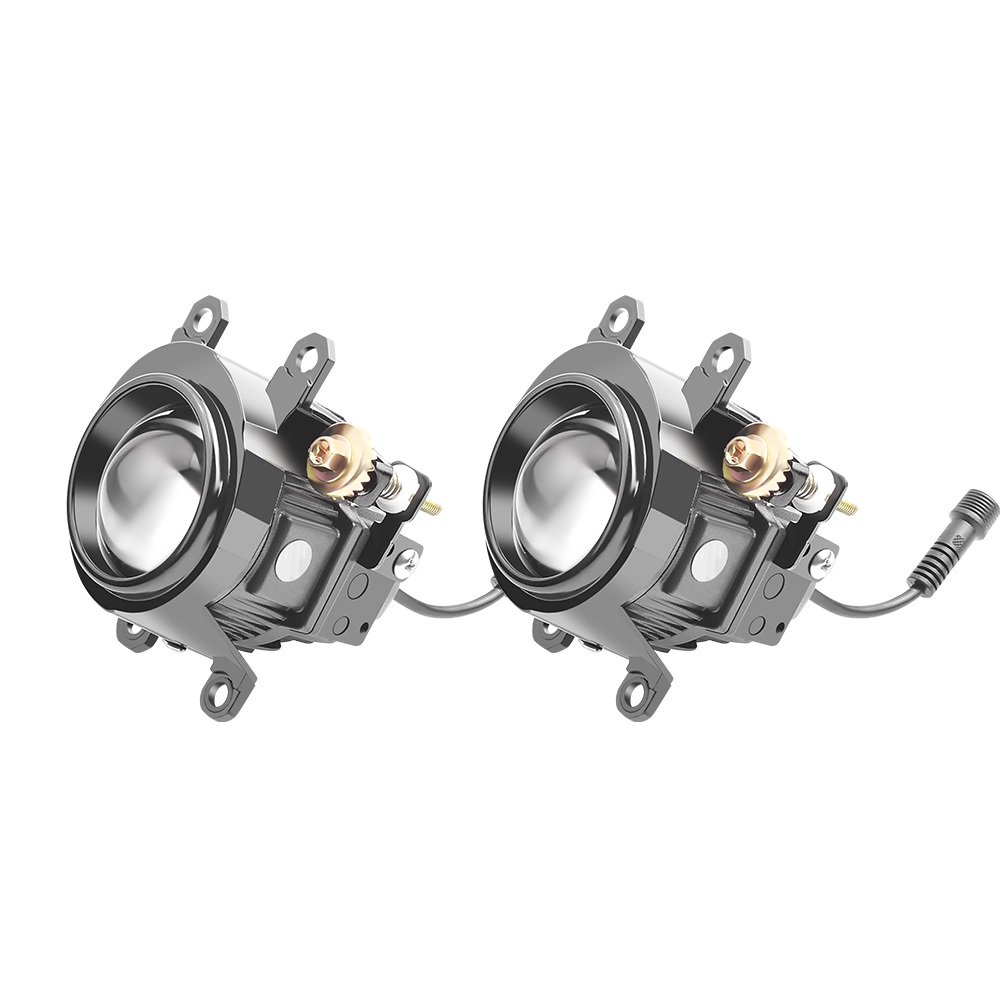 2PCS 2.0 นิ้ว 45W 50000LX LED โปรเจคเตอร์เลนส์หมอก Tri สีสําหรับ Toyota Hilux Revo Rogue Conquest/Fortuner/Vios/Yaris/Altis/Corolla
