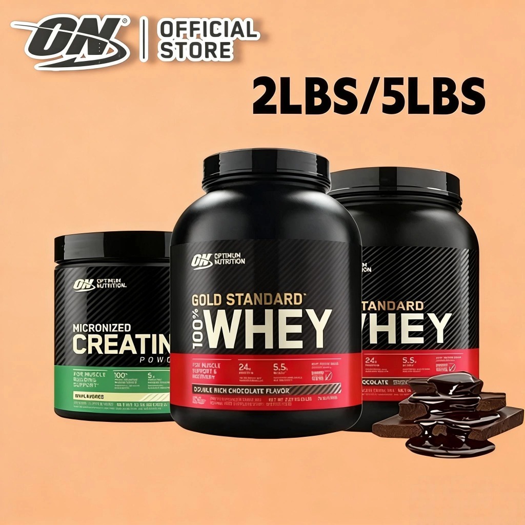Optimum Nutrition Gold Standard Whey 2lbs/5lbs - ผงโปรตีนเวย์ 100%, การกู้คืนอาคารกล้ามเนื้อลีน